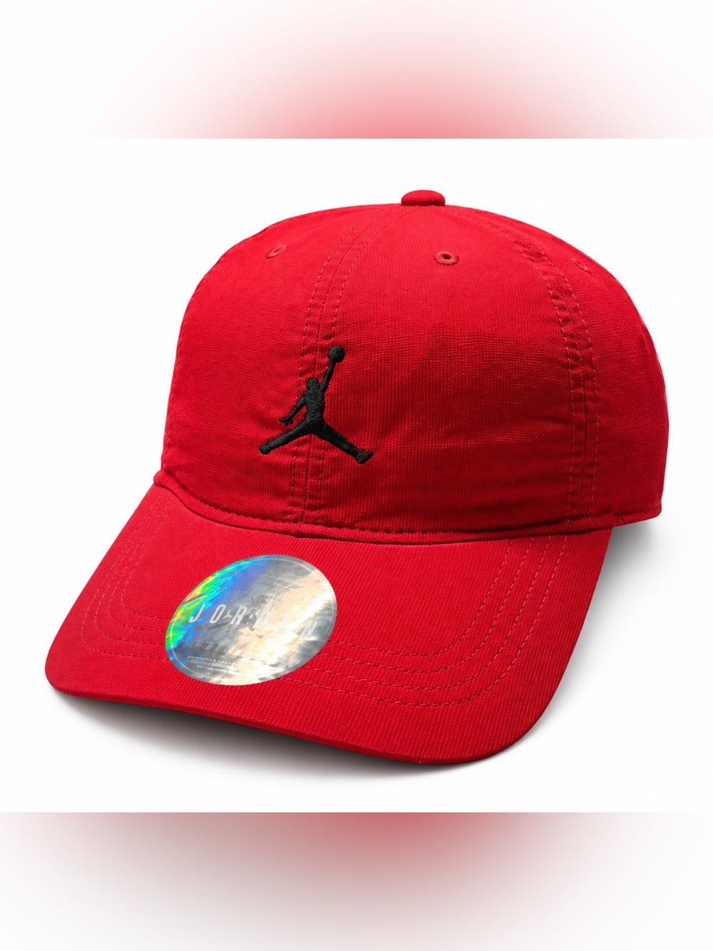 Jordan Dri-FIT Essentials Youth Red Black Jumpman Adjustable Baseball Cap